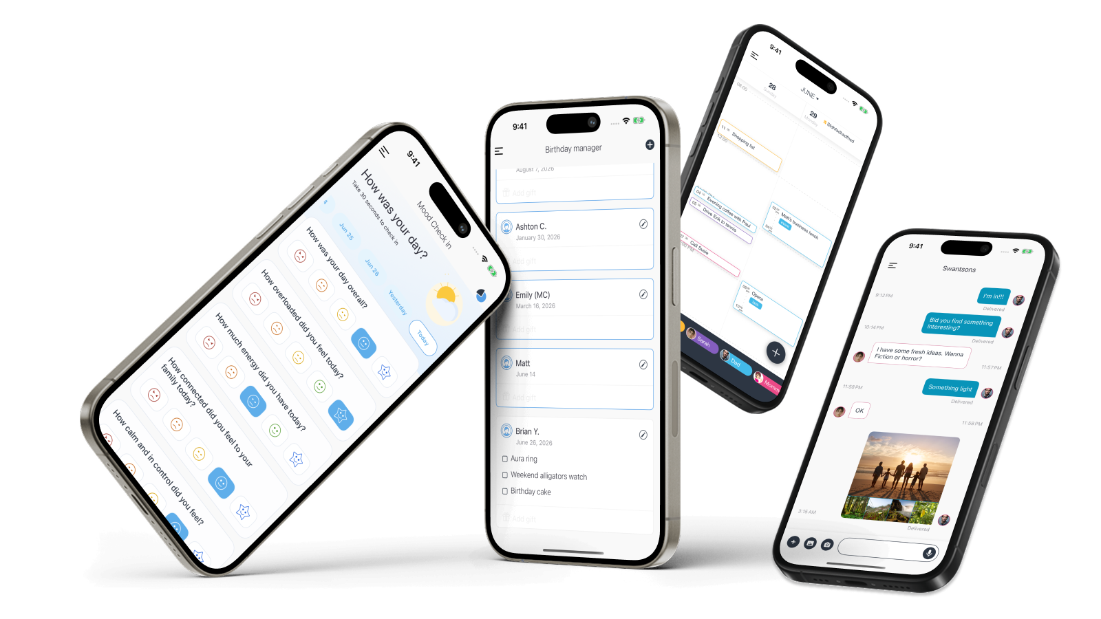 Shareday app screens preview