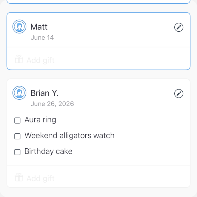Gift Ideas feature icon