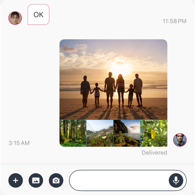 Photos Video and Voice feature icon