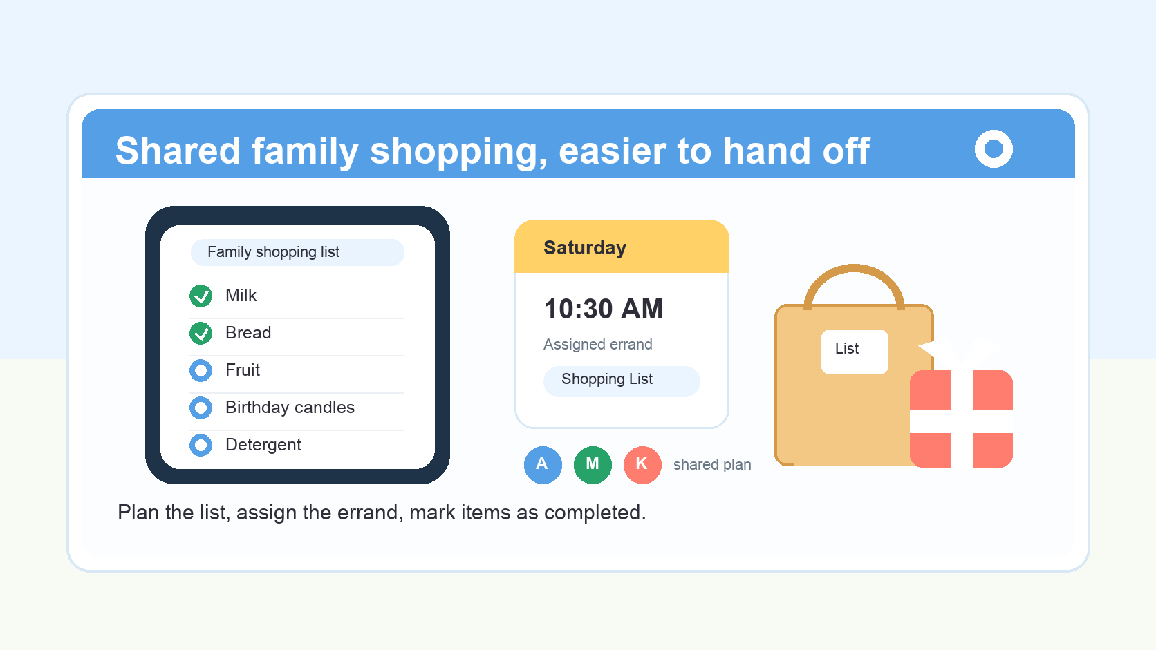 How to Make Shopping Easier for Another Family Member Without Losing Track