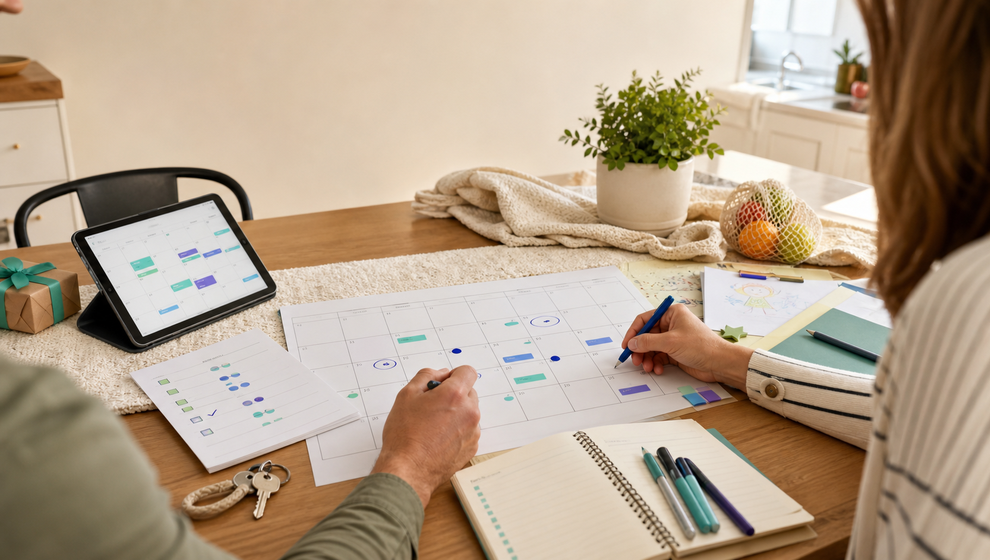 How to build one clear monthly family schedule
