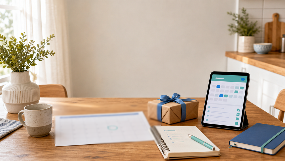 A family birthday calendar for gifts, reminders, and shared shopping lists